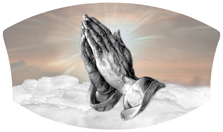 DNSWILL 103 BZ Praying Hands Clouds Bronze